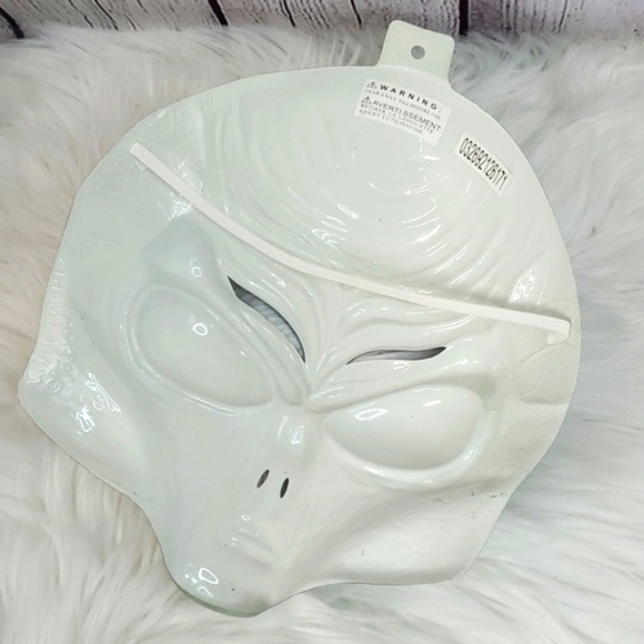 Vintage 90s NEW 1999 Alien Extraterrestrial UFO Plastic Halloween Mask X-FILES - Picture 8 of 13